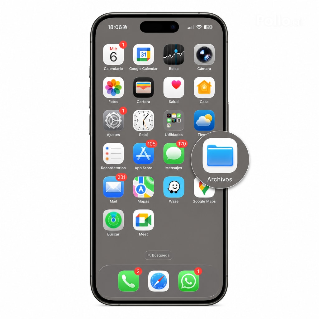 Enter the Files app