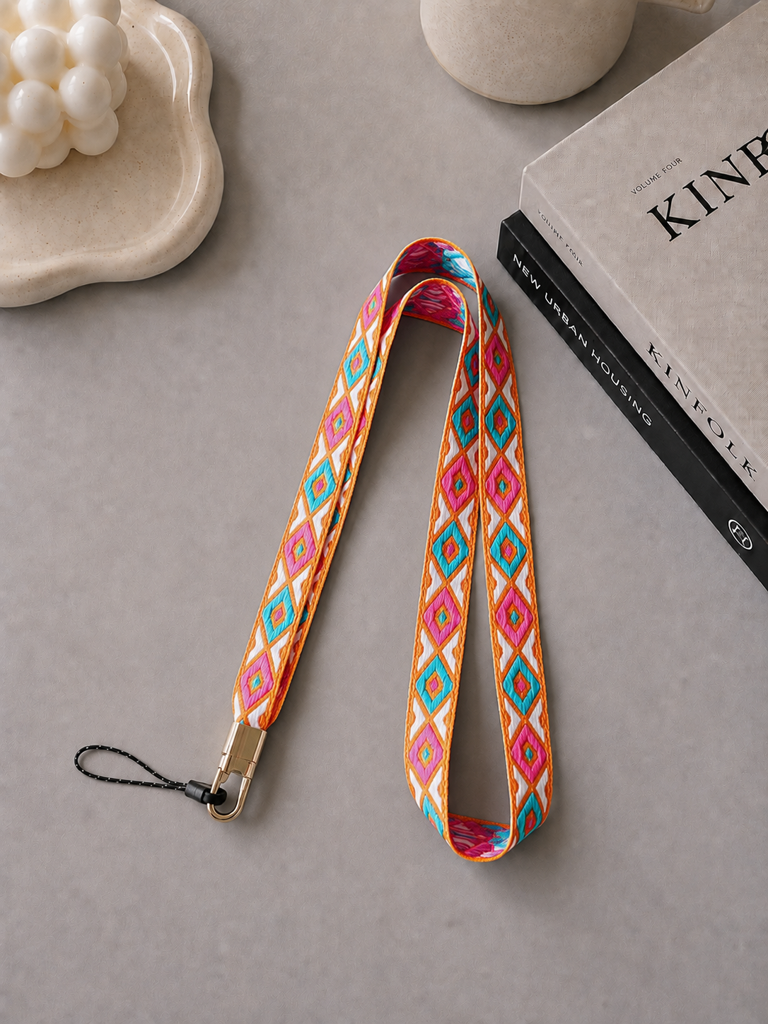 Sunset Diamond Long Lanyard